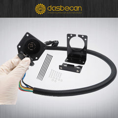 Trailer Wiring Harness 4 Way Flat and RV 7 Way Compatible with 2005-2022 Nissan Frontier 2005-2015 Xterra 2009-2012 Suzuki Equator Replaces 118282, 43534