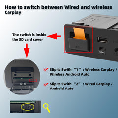 Type-C Wireless Mazda Carplay and Android Auto Retrofit Kit Compatible with Mazda 2/3/6/CX3/CX5/CX9/MX5 2015-2020 (Support Wireless Carplay & Android Auto), TK78-66-9U0C Adapter Interface