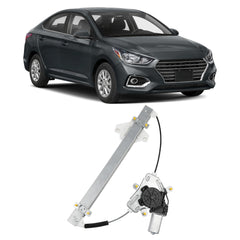 Power Window Regulator with Motor Compatible with Hyundai Accent 2012-2017 Front Right Passenger Side Replaces 751-633 82404-1R110 (2Pins)