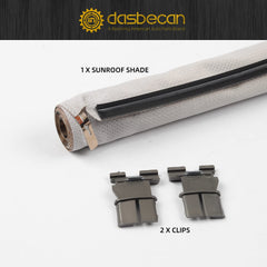 Panoramic Sunroof Sun Shade Corn Curtain Cover Compatible with VW Jetta Golf Tiguan Sharan Audi Q5 2008-2017 Replaces# 1K9877307B Gray