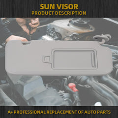 Right Passenger Side Sun Visor Compatible with Hyundai Elantra AD(Sixth Gen) 2016 2017 2018 2019 Replace 85220-F0100TTX Gray Without Light