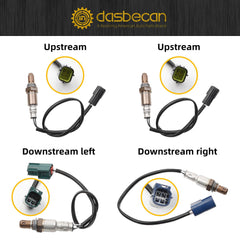 4Pcs Upstream and Downstream Oxygen O2 Sensor Compatible with Nissan Frontier Pathfinder Xterra 2008-2010 Suzuki Equator 2009-2010 4.0L V6 Replaces 234-9038 234-4297 234-4313