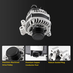 Dasbecan New Alternator 170Amp Compatible with Hyundai Santa Fe 2019-2022 Chevrolet Traverse Buick Enclave V6 3.6L OE#13506432 A002TV0181ZC