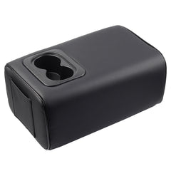 Universal Rear Seat Armrest 2 Row Console Box with Cup Holder Arm Rest Backseat Armrest Console Box Second Row Rear Central Armrest Box (Black Single Pocket)