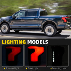 Tail Light Assembly Compatible With 2022-2025 Ford F150 Lightning (XLT,Pro,Flash) LED Taillight Rear Lamp Right Passenger Side Replace# NL34-13B504-AG