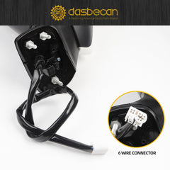 Driver Side Mirror White Heated w/Turn Signal Compatible with 2020-2025 Toyota Corolla SE& SE Nightshade Left Door Rear View Mirror Assembly Manual Fold Power Adjustment 6PINS # 87940-12G00