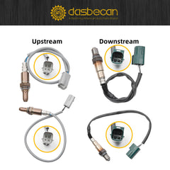 Oxygen O2 Sensor 234-9038&234-4835 2PCS Downstream & 2PCS Upstream Compatible with Infiniti Qx56 2008-2010;Nissan Armada 2008-2013 5.6L V8;Pathfinder 2008-2012 5.6L V8;Titan 2008-2012 5.6L V8