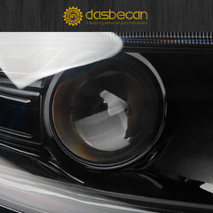 Halogen Headlight with LED DRL & Turn Signal Lights Compatible with Dodge Charger 2022 2023 Headlight Assembly Right Passenger Side Black Housing Clear Lens Replaces# 68546772AC