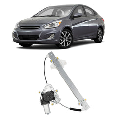 Power Window Regulator with Motor Compatible with Hyundai Accent 2012-2017 Front Left Driver Side Replaces 751-632 82403-1R110 (2Pins)