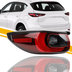 Left Driver Side Tail Light Compatible with 2022-2024 Mazda CX-5 Taillight (LED Halogen) Rear Lamp Replace KPF151160