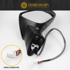 Passenger Side Mirror Compatible with Lexus NX200t NX300 NX300h 2018-2021 with Power Folding Adjustment Glass Heated Memory Signal Light Blind Spot Detection BSD Replaces 8791078042 13Pins