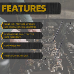 Toyota Camry 2018 2019 2020 2021 Front Hood Struts Lift Gas Spring Replaces# 5344006180 PM3829 5345006150