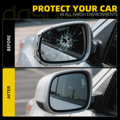 Left Driver Side Mirror Compatible with 11-22 Mitsubishi Outlander Sport, 10-11 Outlander with Power Heated Glass, Manual Folding, Silver Gray Color Replace# MI1320139 7632B434(5Pins)