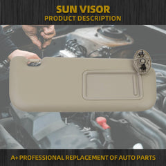 Right Passenger Side Sun Visor Compatible with Toyota Corolla 2009 2010 2011 2012 2013 Sunvisor Leather