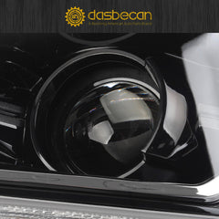 HID/Xenon Headlight Compatible with Chevy Silverado 1500 2016-2018/Chevy Silverado 1500 LD 2019 Left Driver Side Headlamp Chrome Housing Replaces# 84181562 84181563 W/o bulbs