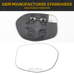 76203TK8A51 Right Passenger Side Rear View Mirror Glass with Plastic Holder Compatible with Honda Odyssey 2014 2015 2016 2017 Power Heated Mirror Replace# 76203-TK8-A51