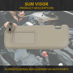 Left Driver Side Sun Visor Compatible with Toyota Corolla 2009 2010 2011 2012 2013 Sunvisor Leather