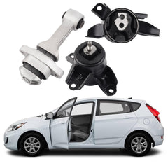 Engine Motor and Transmission Bracket Kit Compatible with 2011-2017 Hyundai Elantra Accent Veloster Kia Forte/Forte Koup Replace# 7062 9797 A71004 7065 9761 A71020 7090 9758 A71029
