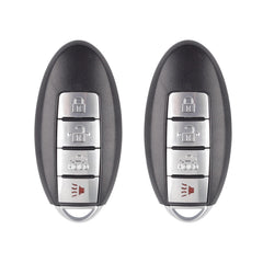 2 Pcs Key Fob Replacement Compatible with Nissan Altima 2007-2012 Murano Maxima 2009-2014 Infiniti Keyless Entry Remote Control Replaces KR55WK48903 KR55WK49622 ID46 Chip 315MHz 4 Buttons