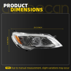 Halogen Headlights Compatible With 2023-2025 DODGE RAM PROMASTER 1500 2500 3500 BASE Right Passenger Side Headlamp assembly