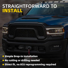Grid Heater Upgrade Kit Compatible With 2011-24 Dodge Ram2500 3500 Fits 6.7L ISB Cummins Diesel Engines Replace# 1041520