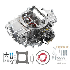 BR-67255 Carburetor 4150 Model 650 CFM 4 Barrel Compatible with Holley Quick Fuel Brawler Diecast Carburetors, Mechanical Secondaries & Electric Choke