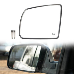 Driver Side Mirror Glass Compatible with 2008-2017 Toyota Sequoia 2007-2020 Toyota Tundra Left Door Mirror with Power Heated Glass Replace# TO1324107 879060C020