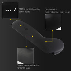 Dasbecan Driver Seat Trim Panel Compatible with Tesla 2017-2023 Model 3 & 2020-2024 Model Y Scratch Resistant Trim Panel Driver Side Cover Black Replace 1088964