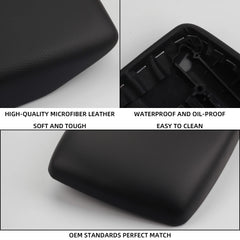 Center Console Armrest Cover Lid kit Compatible with 2008 2009 2010 2011 2012 2013 Toyota Highlander Black