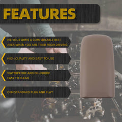 Center Console Lid Compatible with Ford Explorer 1995-2001 Ford Explorer Sport(3-Door) 2001-2003 Ford Explorer Sport Trac 2001-2005 Mercury Mountaineer 1997-2001 Tan Replace 924-883