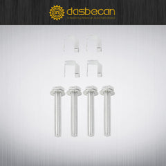 03442 Set of 4 Exhaust Manifold Flange Bolts U Nuts Hardware Kit Compatible with Jeep Wrangler, Dodge Durango Dakota, Ram 1500 2004-2024 Replaces# 6036734AA 55366000AA