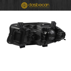 Halogen Headlight with LED DRL & Turn Signal Lights Compatible with Dodge Charger 2022 2023 Headlight Assembly Right Passenger Side Black Housing Clear Lens Replaces# 68546772AC