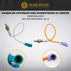Upstream and Downstream Oxygen Sensor Set Compatible with Ford Fiesta 1.6L 2011-2019 O2 Sensor