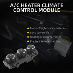 A/C Heater Climate Control Compatible With Jeep Wrangler 2014-2018 Replaces# 68197433AA 68197433AB