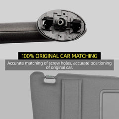 Left Driver Side Sun Visor Compatible with Toyota Camry 2007 2008 2009 2010 2011 Replaces# 74320-06780-B0 74320-33B81-B0 Without Sunroof