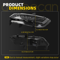 fog light Compatible With Lincoln MKZ 2013 Left