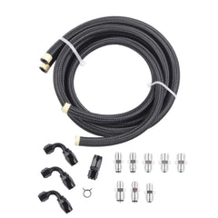 Power Steering Pump Hose Kit Universal Power Steering Pump Hose Kit Compatible with GM LS Swap LS1 LS3 1950-2000 Swap Return 551082