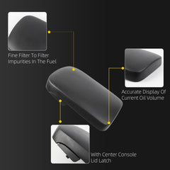 Center Console Lid Compatible with 2005-2015 Toyota Tacoma Front Seat Center Console Armrest Lid Replace# 58905-AD020-B0(Black)