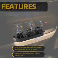 84820-0R040 Blue LED Master Power Window Switch Compatible with Toyota Tundra 2007-2021 Left Driver Side Power Window Switch Replace 848200R040