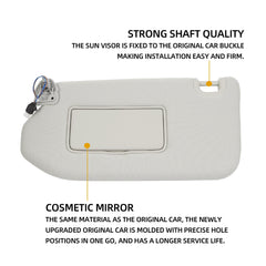 1 Pair Left Driver Side and Right Passenger Side Sun Visor Compatible with Nissan Pathfinder 2013-2018 Infiniti QX60 2014-2017 JX35 2013 Replaces# 96401-9PB0A