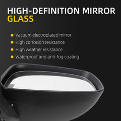 Right Passenger Side Non-Heated Door Mirror Compatible with Nissan Frontier 2005-2021 Nissan Pathfinder 2005-2012 Manual Folding Black