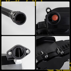 CCV Filter Compatible With 2019–2022 Ford F250 F350 6.7L Closed Crankcase Ventilation Oil Separator Assembly Traps Harmful Vapors And Blow-By Gases To Reduce Sludge Buildup