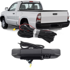 Tailgate Handle Rear View Backup Camera 6909004020 Compatible with Toyota Tacoma 2005-2015, Black Aftermarket Replacement Reverse Parking Liftgate Latch Handle Camera (RCA Connector)