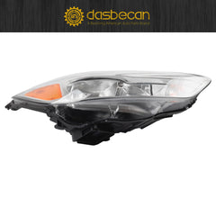 Halogen Headlights w/bulbs Compatible With Ford Fusion 2013-2016 Left Driver Side Chrome Projector Headlamp Assembly Replaces# FO2503304