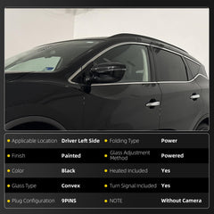 Dasbecan Driver Side & Passenger Side Mirror Compatible with Nissan Murano