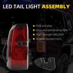 Rear Tail Light Assembly Compatible with Chevy Tahoe Suburban 3500HD 2015 2016 2017 2018 2019 2020 Taillight Brake Lamp Replace 84467058 GM2800264 Driver Side LH
