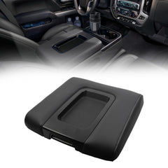 Center Console Lid Compatible with 2014-2018 Chevy Chevrolet Silverado/GMC Sierra 1500 2500HD 3500HD Front Center Console Armrest Lid with Liner Mat Black Replace 22881398