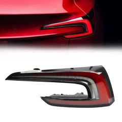 4Pin Passenger Side Tail Light Compatible With 2024-2026 Tesla Model 3 Right Side LED Rear Lamp Replaces# 1691500-00-F 169150000F (Yellow Signal)