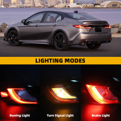 Left Driver Side LED Outer Tail Light Assembly Compatible With 2025-2026 Toyota Camry XLE XSE Rear Tail Lamp Replacement Replace 81560-AQ020