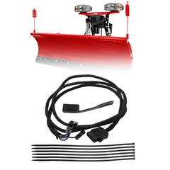 22413 11 Pin Vehicle Side Light Wiringharness with Dust Cover Compatible with Western SnowEx Fisher Blizzard Plows Replace# 26357